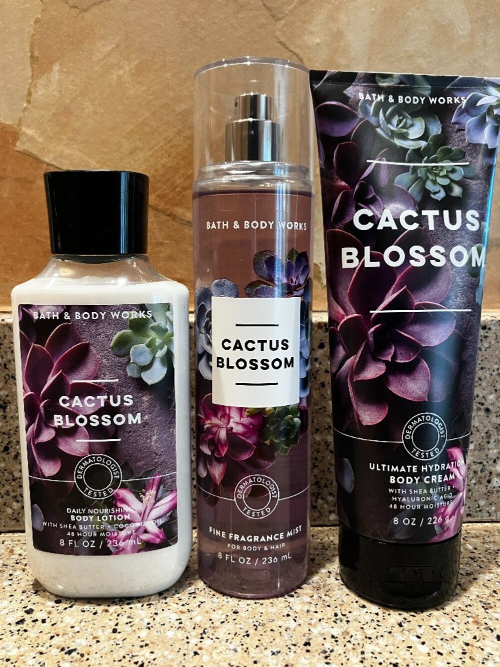 Bath & Body Works Cactus Blossom Body Spray , Body Lotion and Creme!! NEW